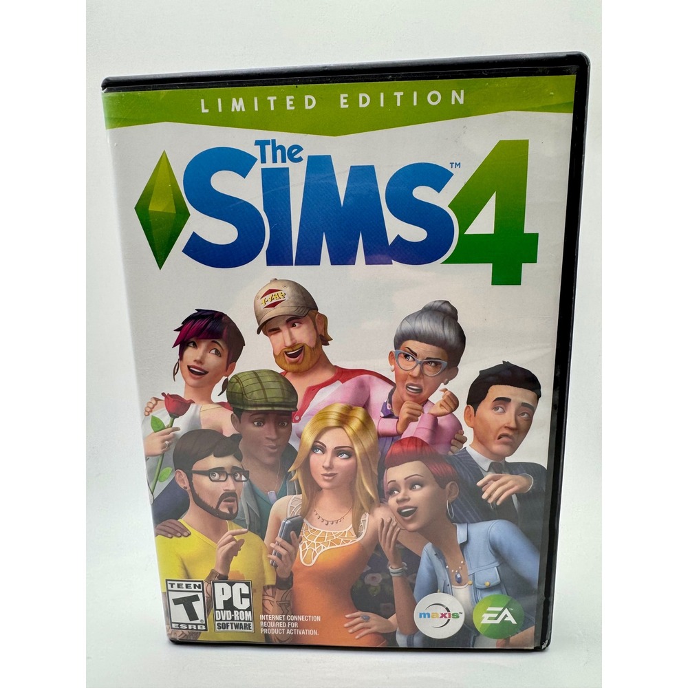 EA The Sims 4 Video Game PC Limited Edition 2-Disc DVD-ROM Set 2014 Multi-Color